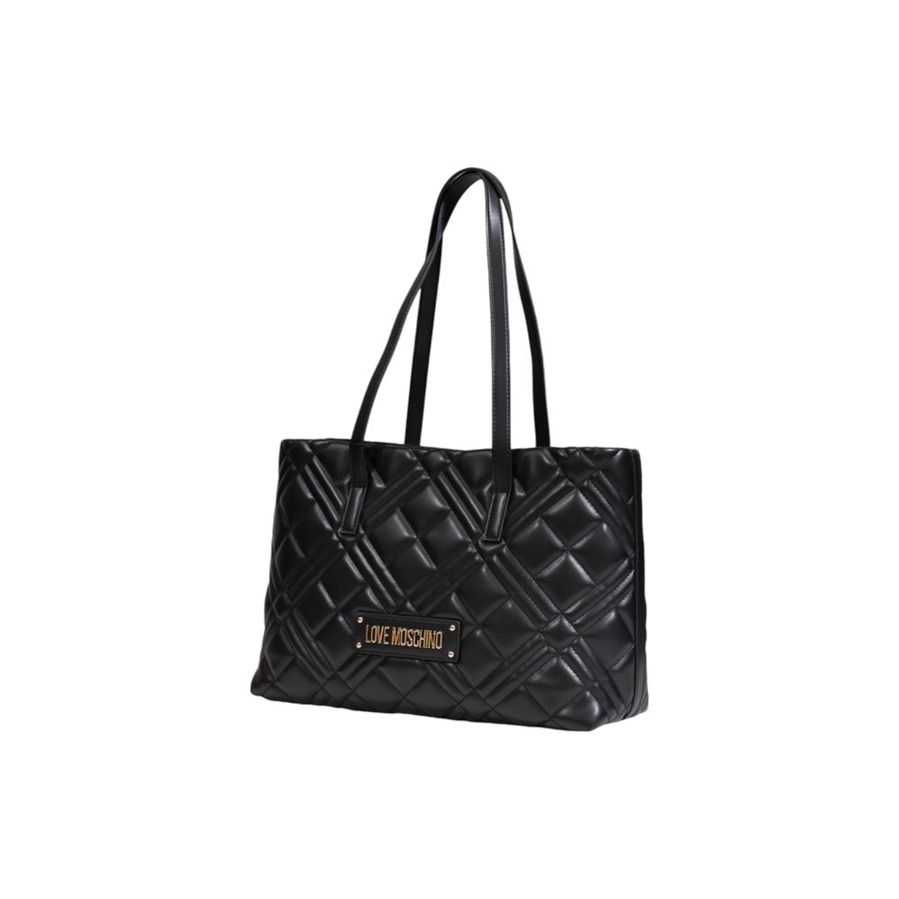 Love Moschino Schwarze Polyethylen-Handtasche