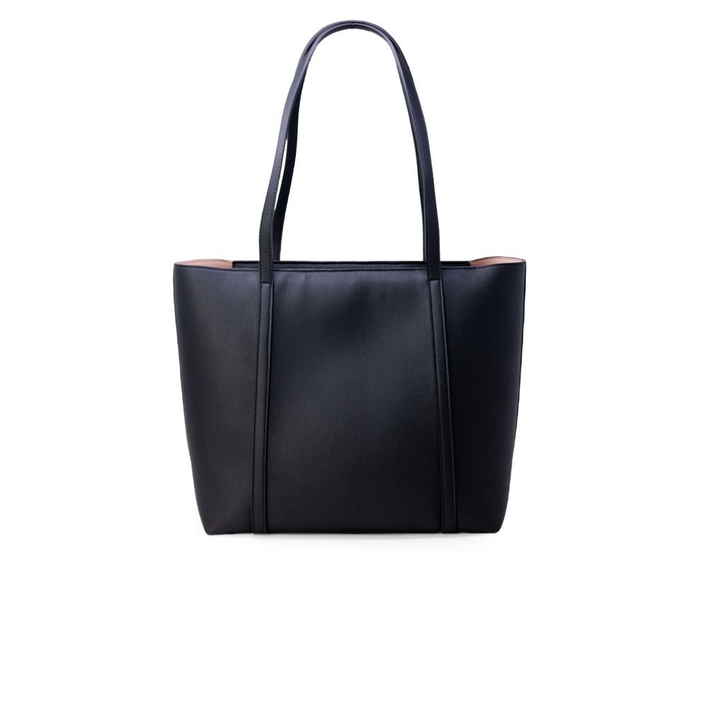 Armani Exchange Handtasche aus schwarzem Kunstleder