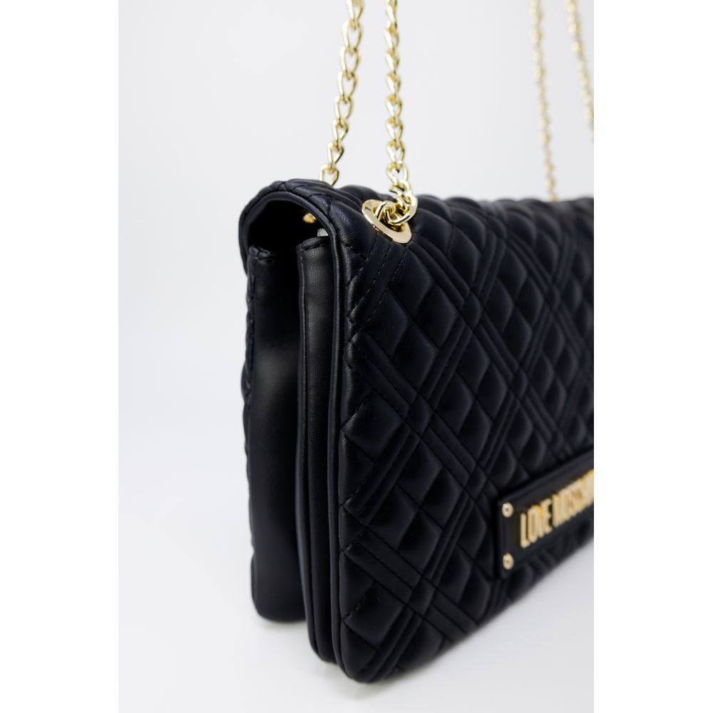 Love Moschino Goldene Polyethylen-Handtasche