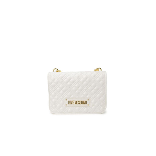 Love Moschino Handtasche aus weißem Polyethylen