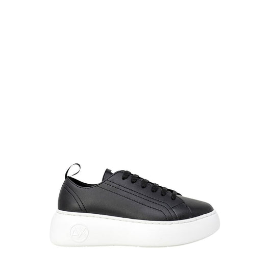 Armani Exchange Schwarzer Synthetikleder-Sneaker