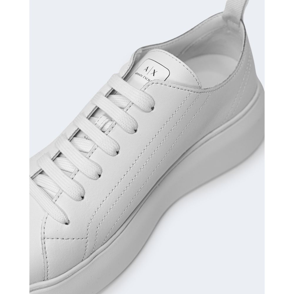 Armani Exchange Weißes Leder Sneaker