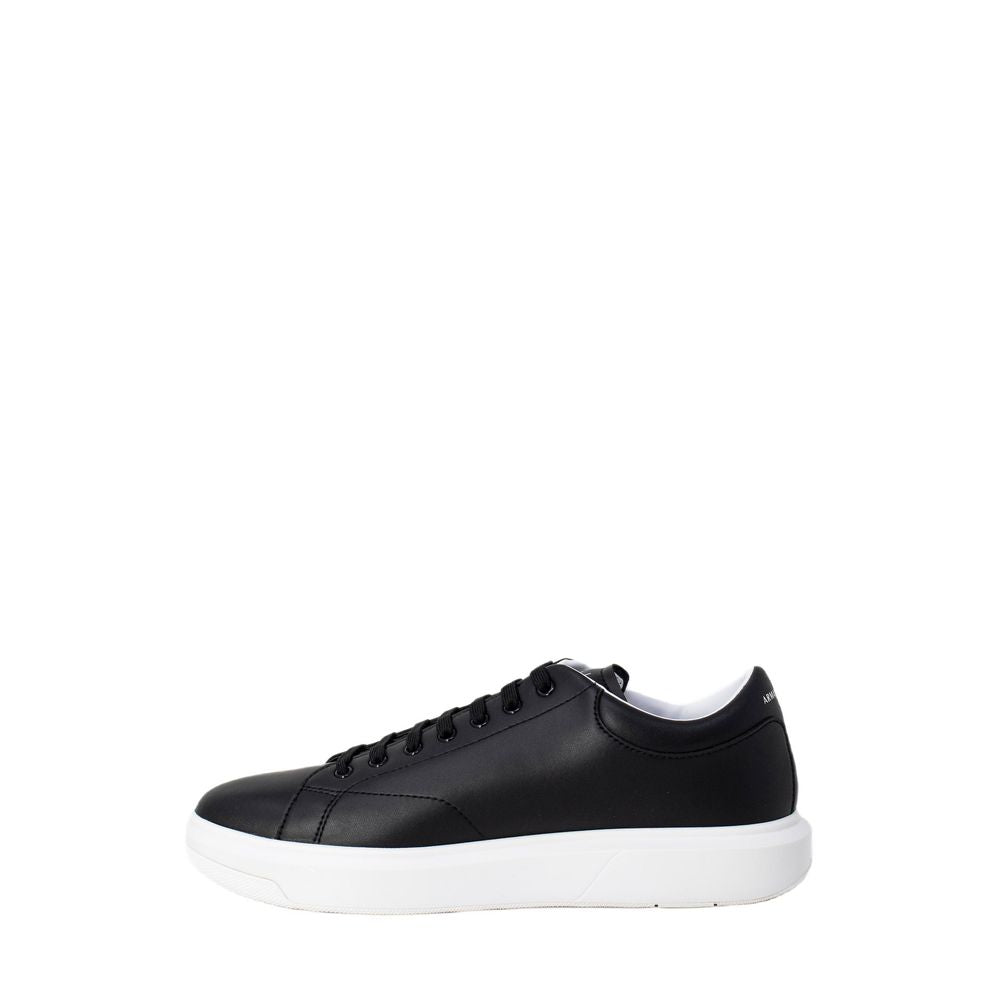 Armani Exchange Schwarzer Leder-Sneaker