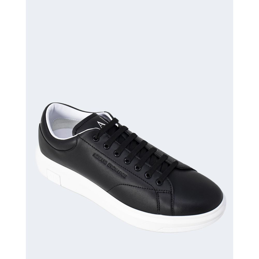 Armani Exchange Schwarzer Leder-Sneaker