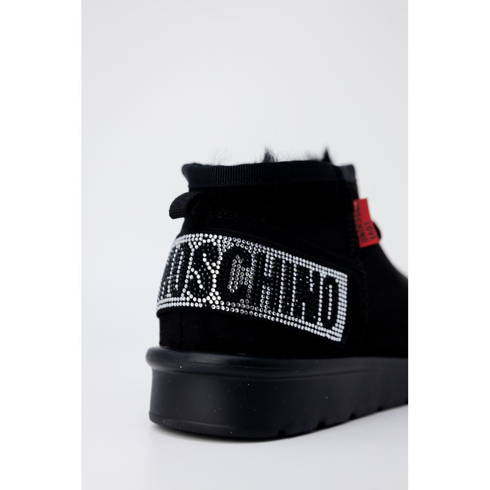 Love Moschino Schwarzer Polyester-Stiefel