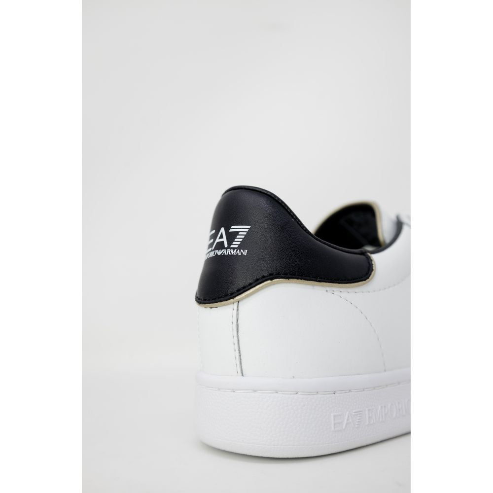 EA7 Emporio Armani Weißes Leder Sneaker