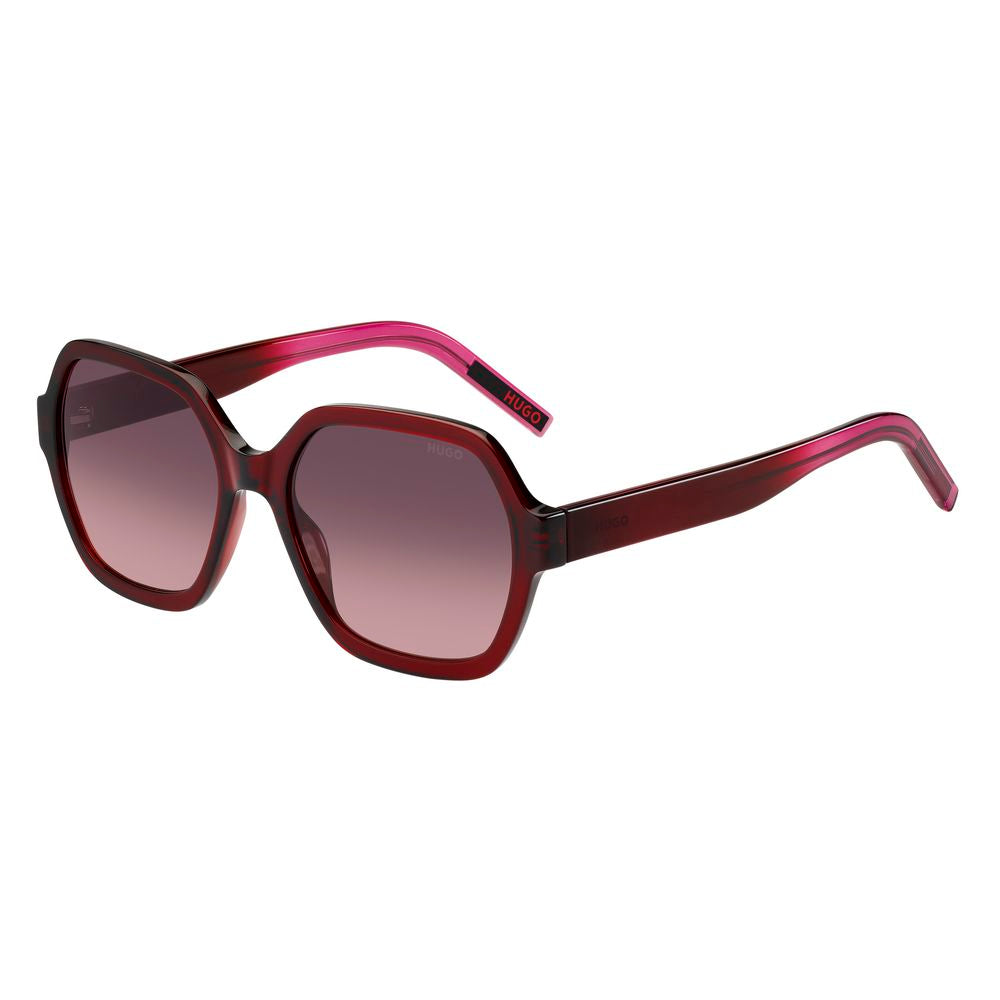 Hugo Boss Rote Acetat-Sonnenbrille