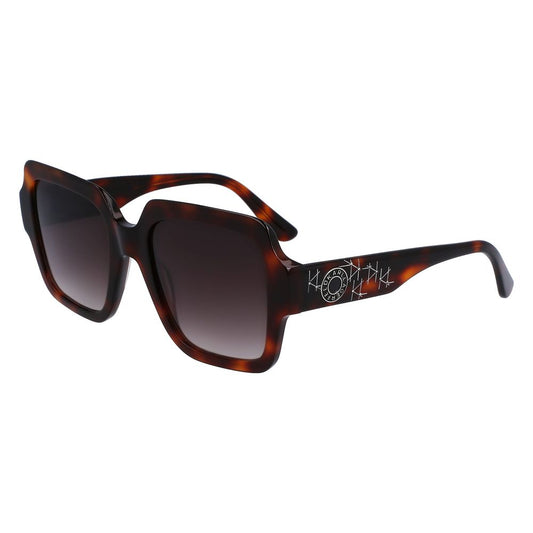 Karl Lagerfeld Braune Acetat-Sonnenbrille