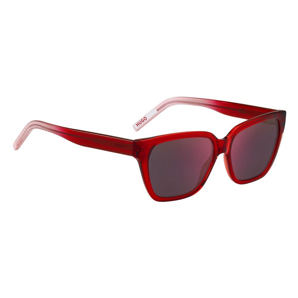 Hugo Boss Rote Acetat-Sonnenbrille