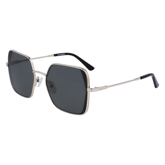 Karl Lagerfeld Goldene Metall-Sonnenbrille