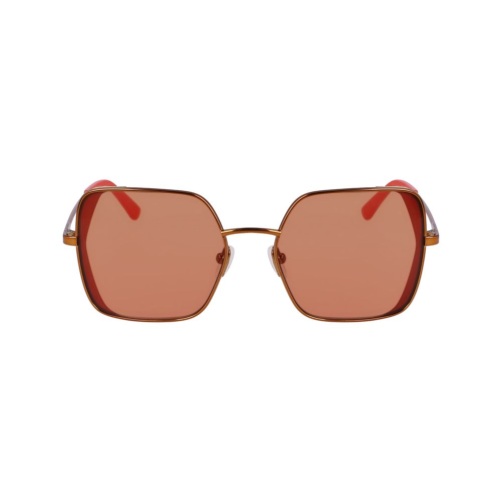 Karl Lagerfeld Orangefarbene Metall-Sonnenbrille