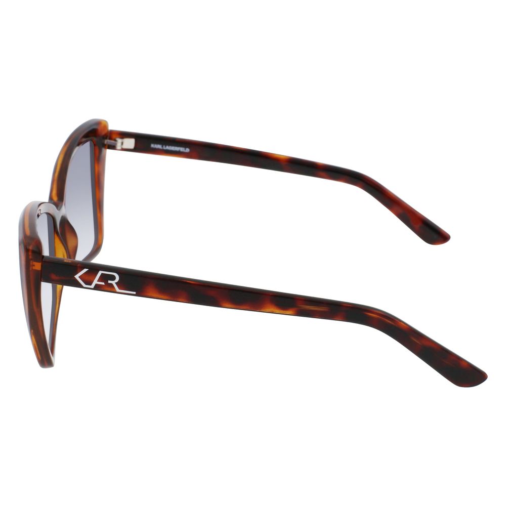 Karl Lagerfeld Braun gespritzte Sonnenbrille