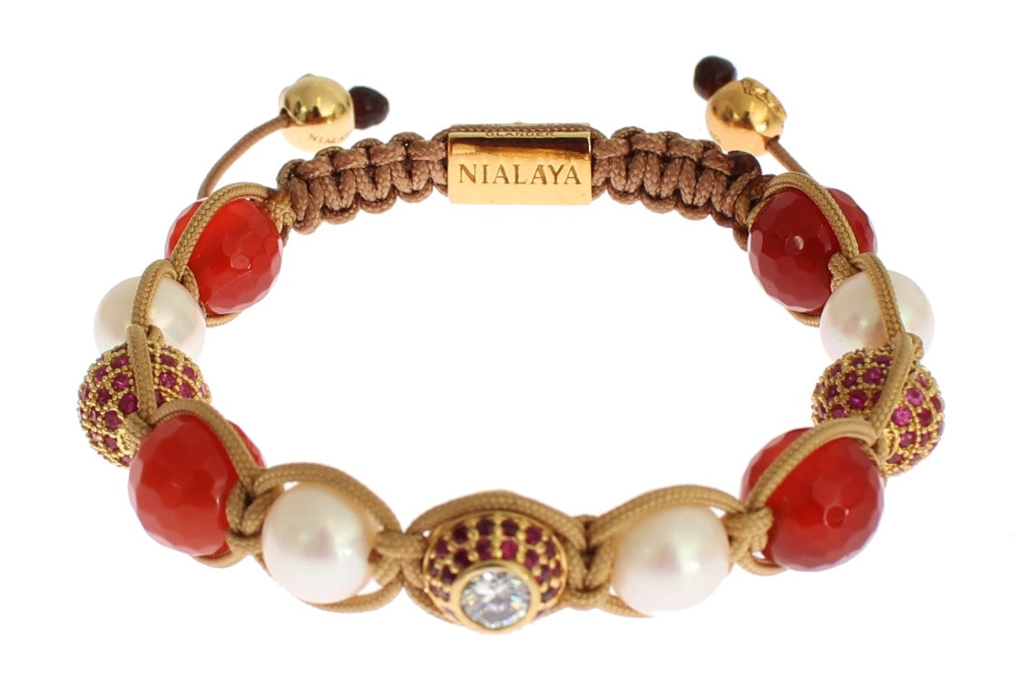 Nialaya Exquisites handgefertigtes Edelsteinarmband