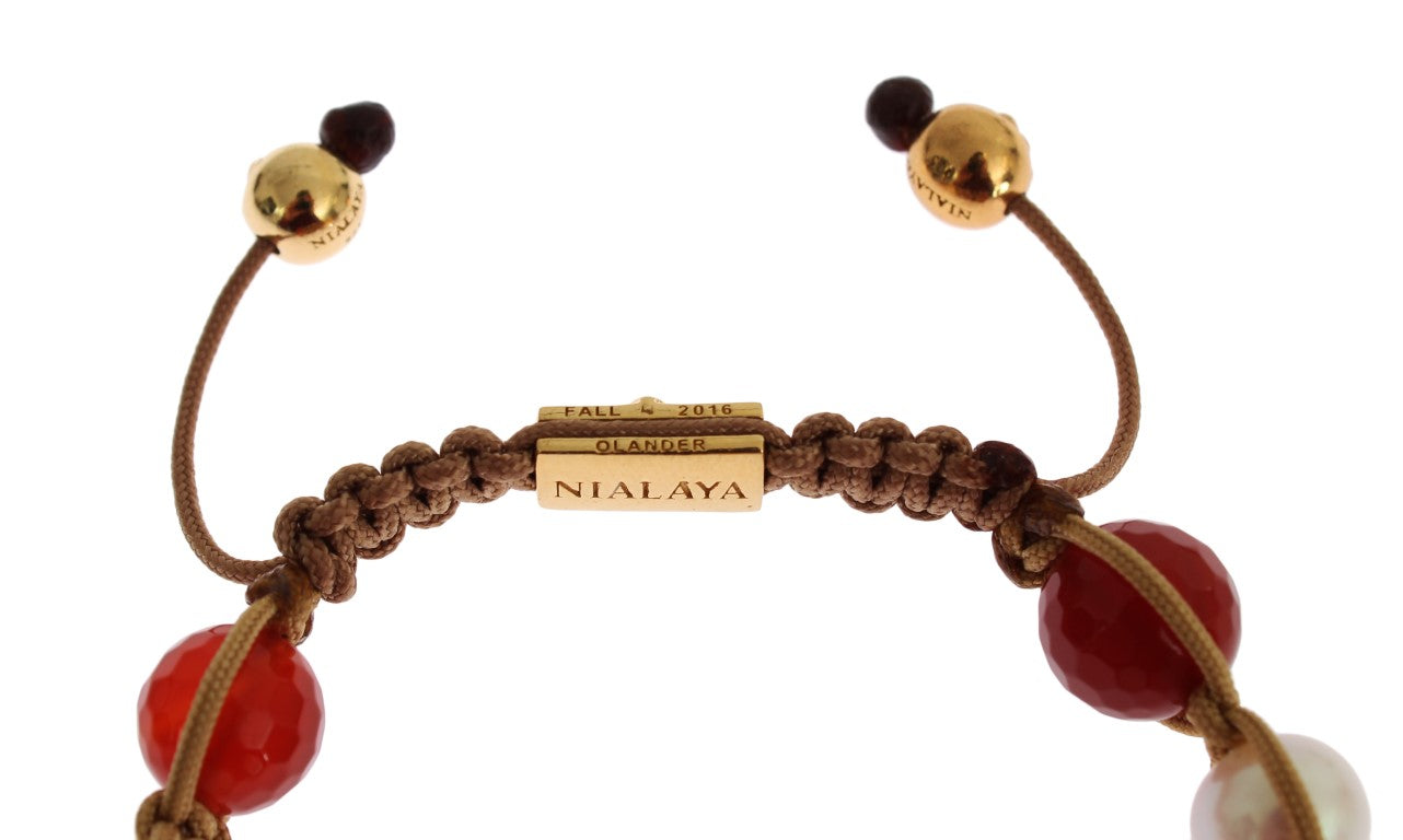 Nialaya Exquisites handgefertigtes Edelsteinarmband