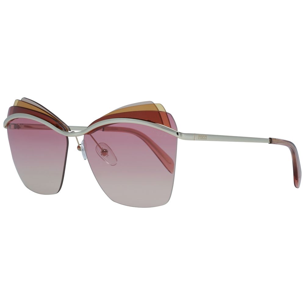 Emilio Pucci Gold Frauen Sonnenbrille