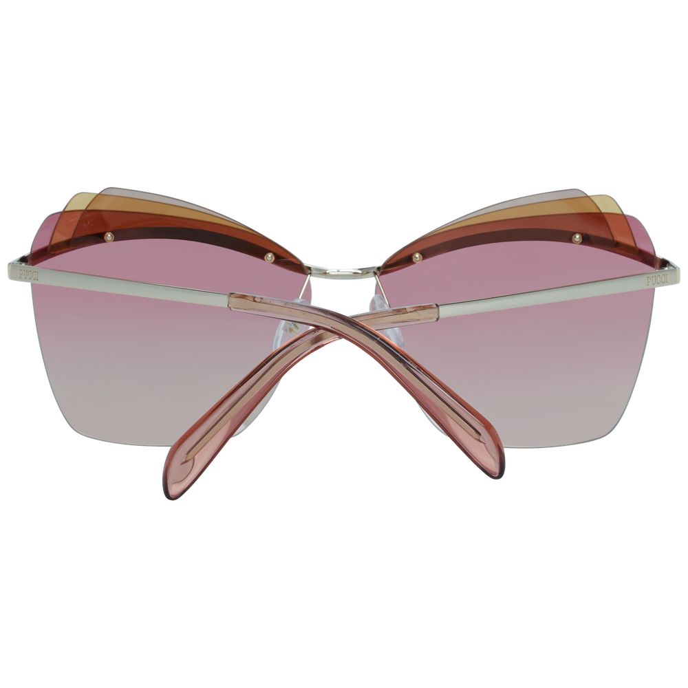 Emilio Pucci Gold Frauen Sonnenbrille