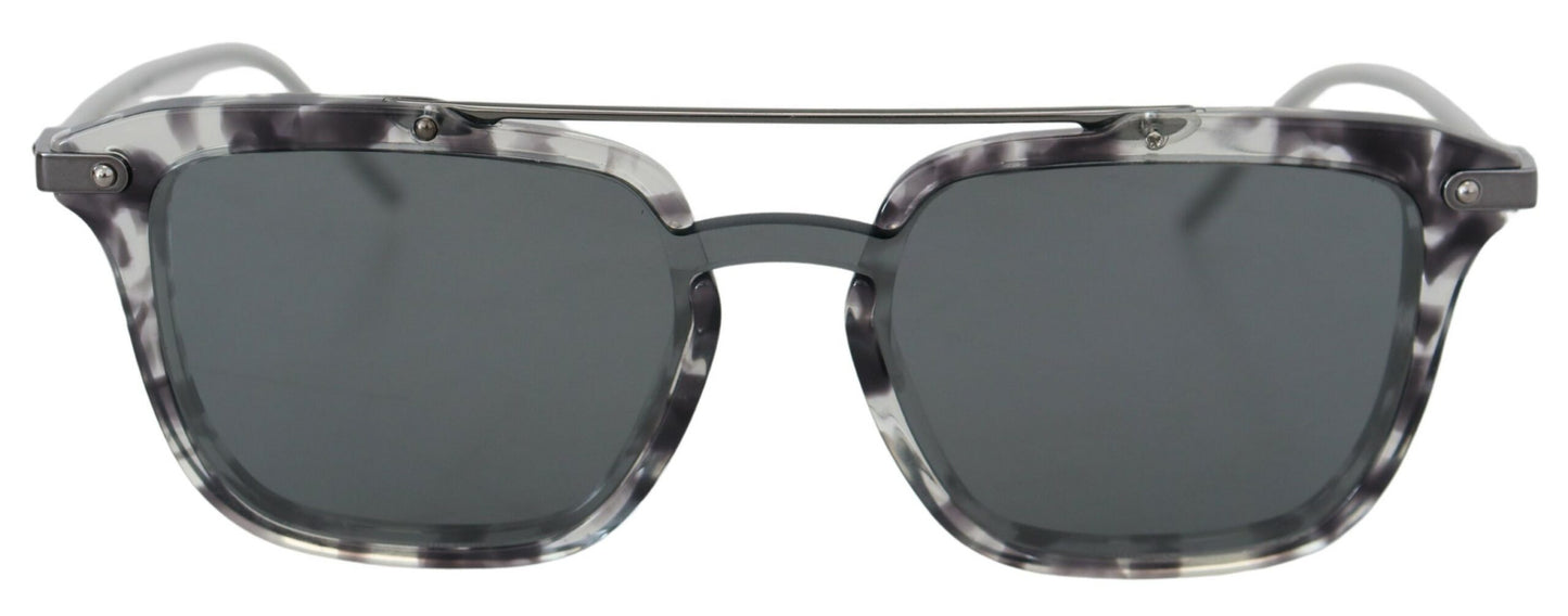 Dolce & Gabbana Atemberaubende graue Acetat-Sonnenbrille