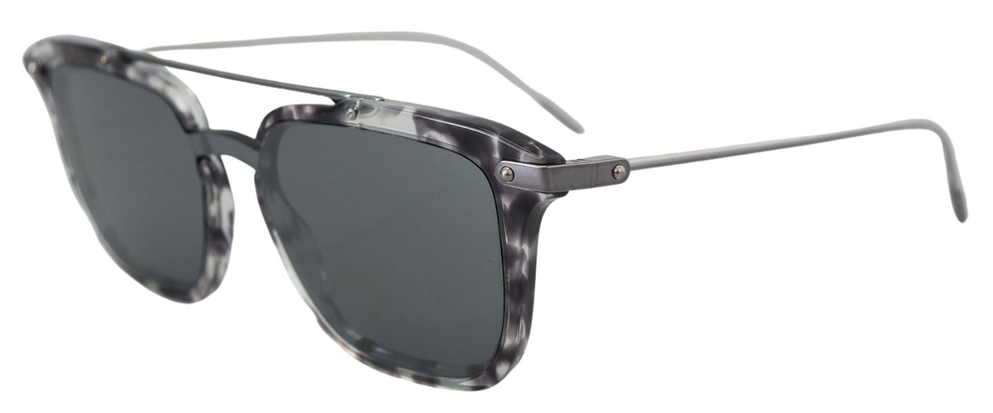 Dolce & Gabbana Atemberaubende graue Acetat-Sonnenbrille