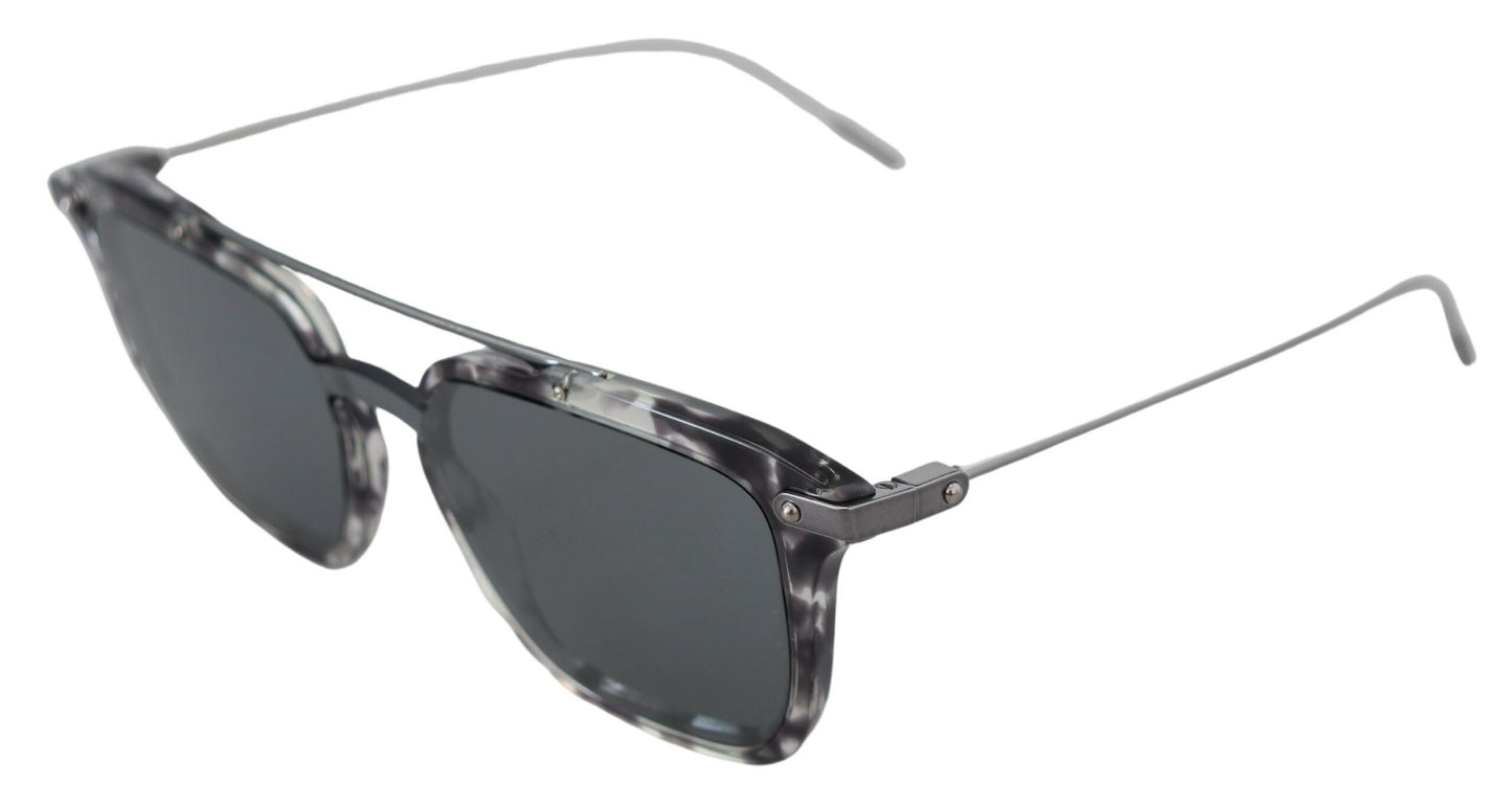 Dolce & Gabbana Atemberaubende graue Acetat-Sonnenbrille