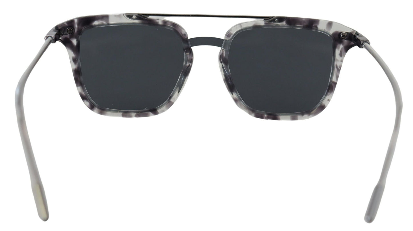 Dolce & Gabbana Atemberaubende graue Acetat-Sonnenbrille