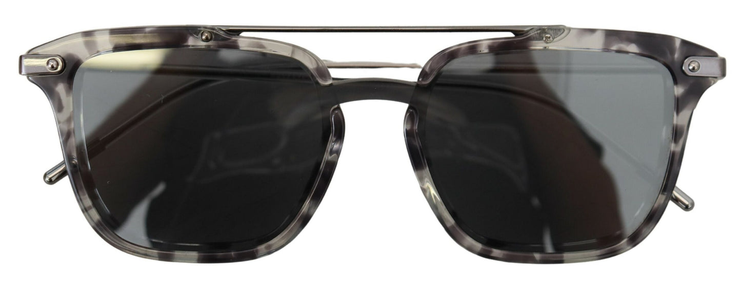 Dolce & Gabbana Atemberaubende graue Acetat-Sonnenbrille