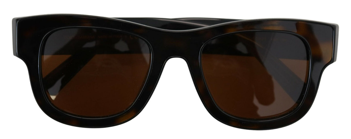 Dolce & Gabbana Schicke braune Acetat-Sonnenbrille