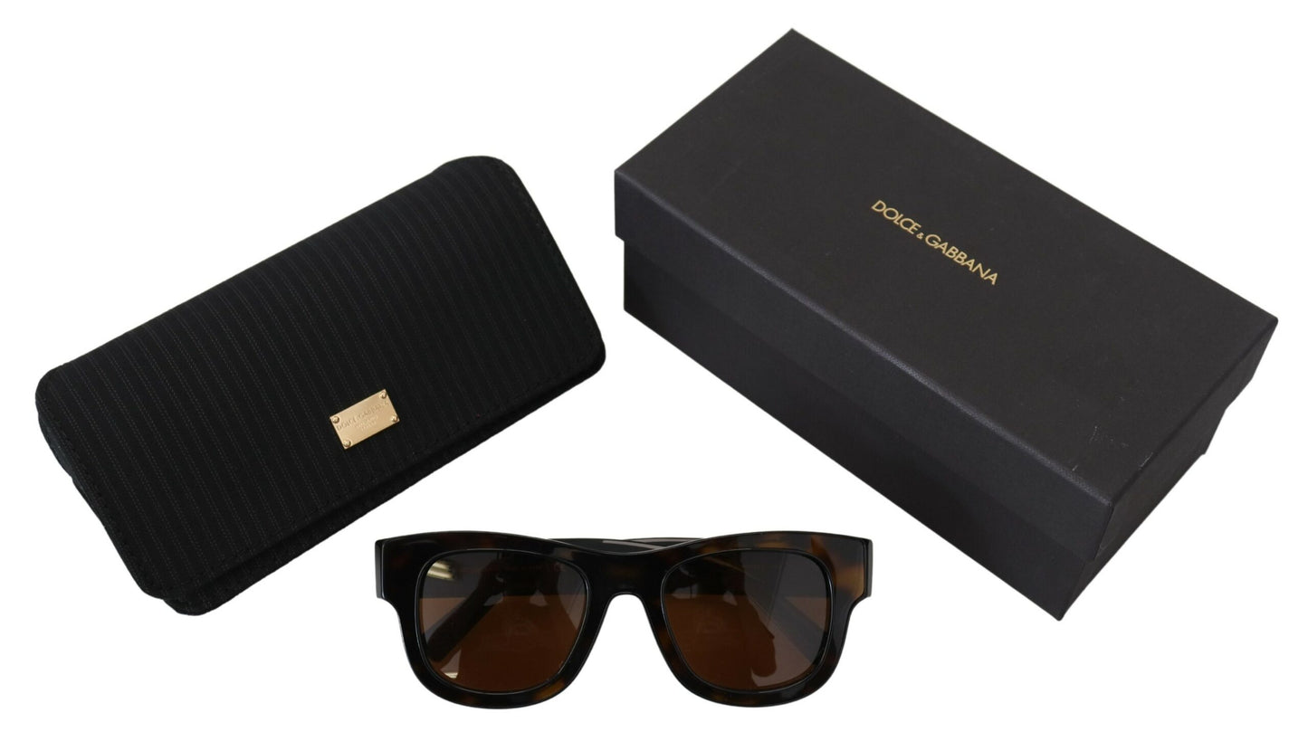 Dolce & Gabbana Schicke braune Acetat-Sonnenbrille