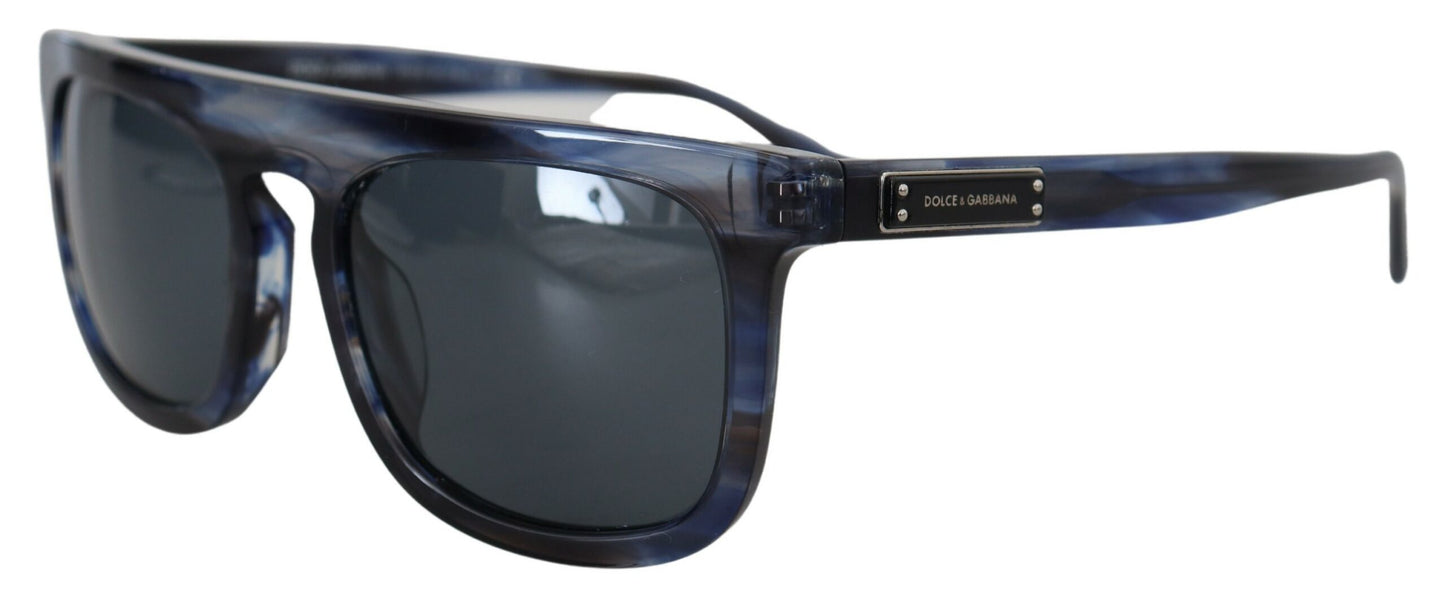 Dolce & Gabbana Elegante blaue Acetat-Sonnenbrille für Frauen