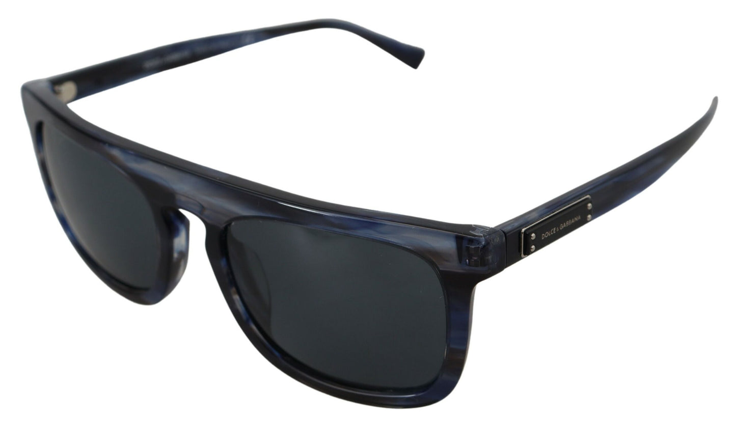 Dolce & Gabbana Elegante blaue Acetat-Sonnenbrille für Frauen