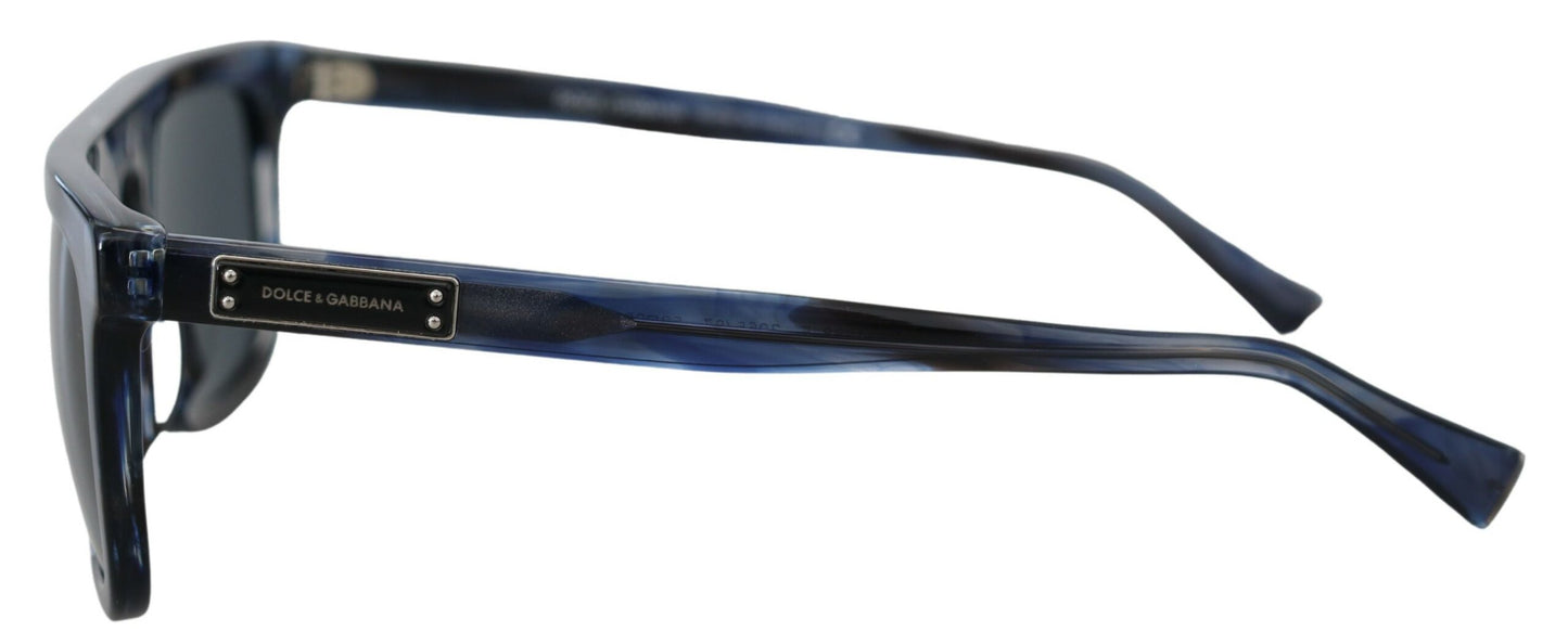 Dolce & Gabbana Elegante blaue Acetat-Sonnenbrille für Frauen