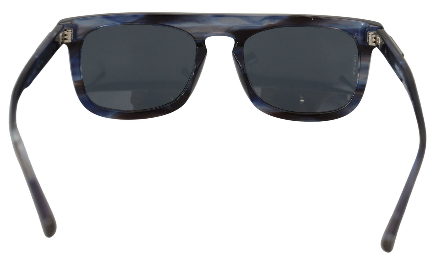 Dolce & Gabbana Elegante blaue Acetat-Sonnenbrille für Frauen