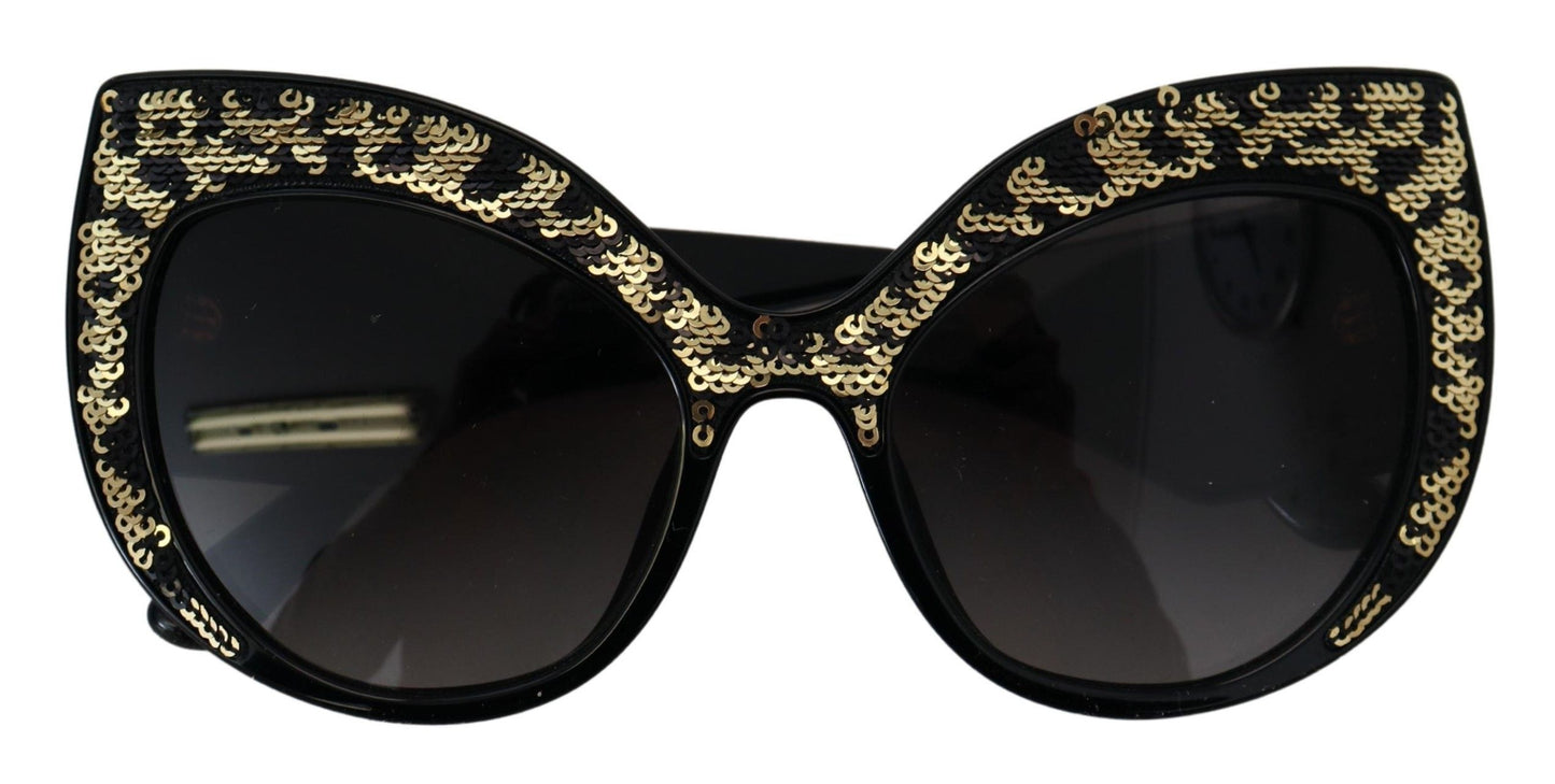 Dolce & Gabbana Schmetterling Polarisierte Pailletten-Sonnenbrille