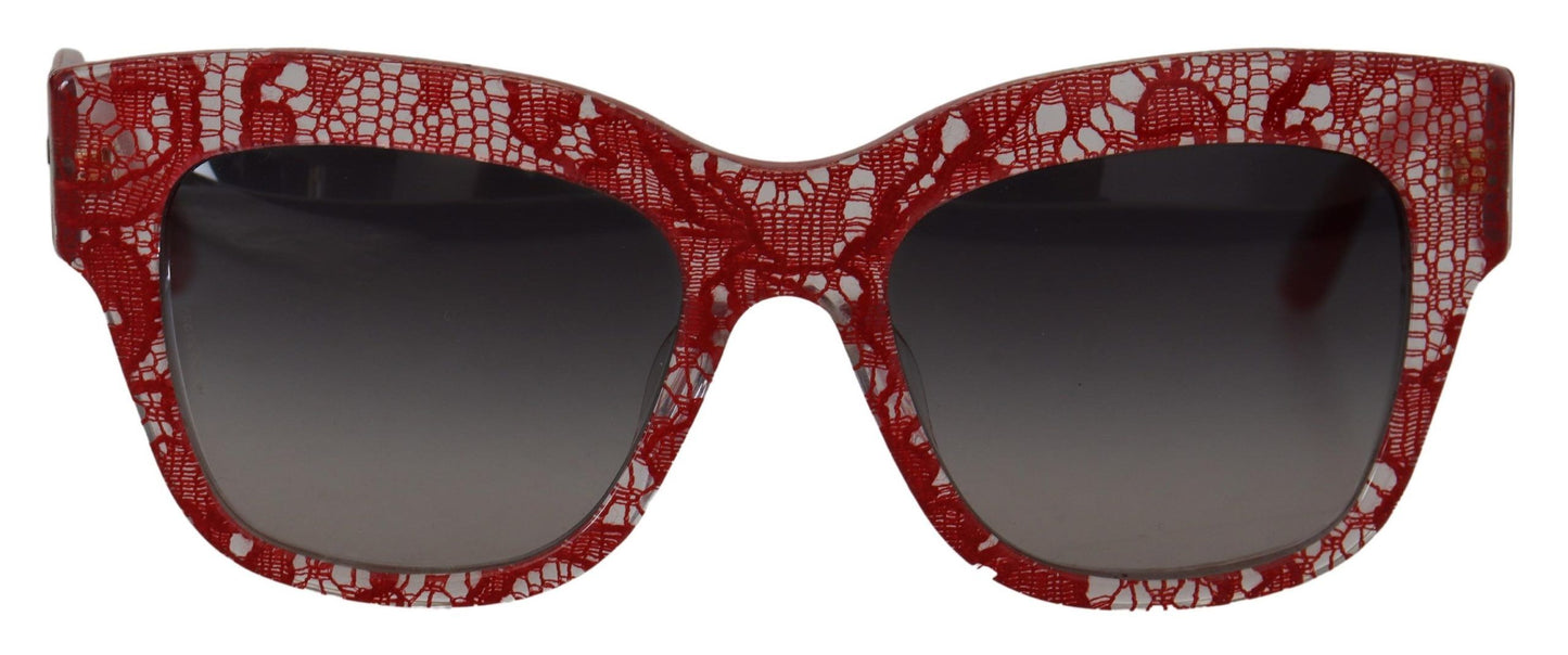 Dolce & Gabbana Sizilianische Designer-Sonnenbrille mit Spitzenverzierung