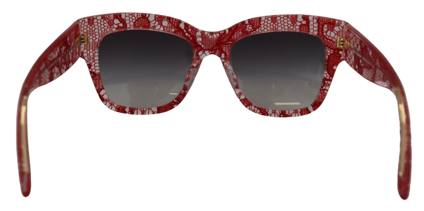 Dolce & Gabbana Sizilianische Designer-Sonnenbrille mit Spitzenverzierung