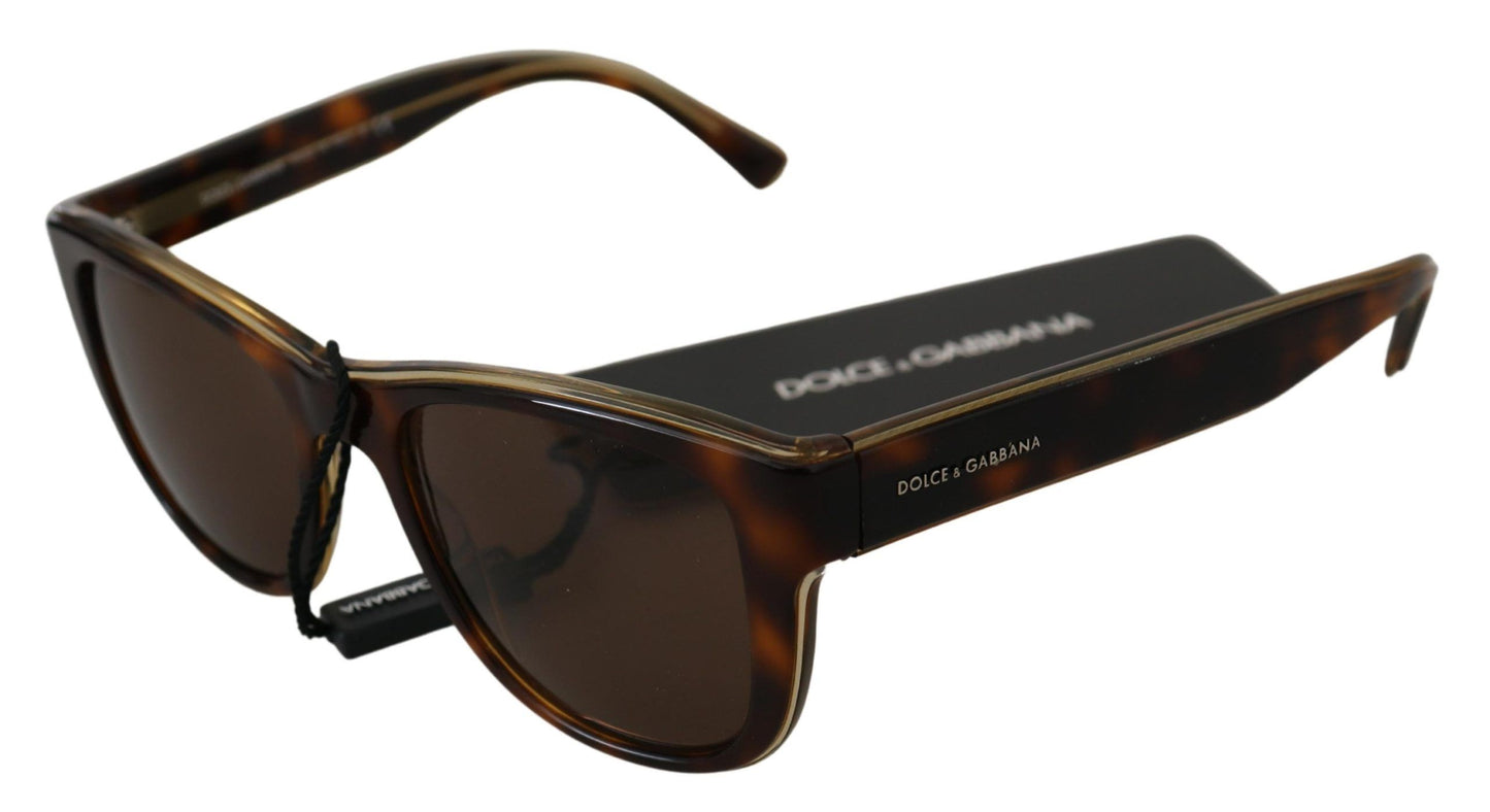 Dolce & Gabbana Schicke braune Unisex-Sonnenbrille aus Azetat