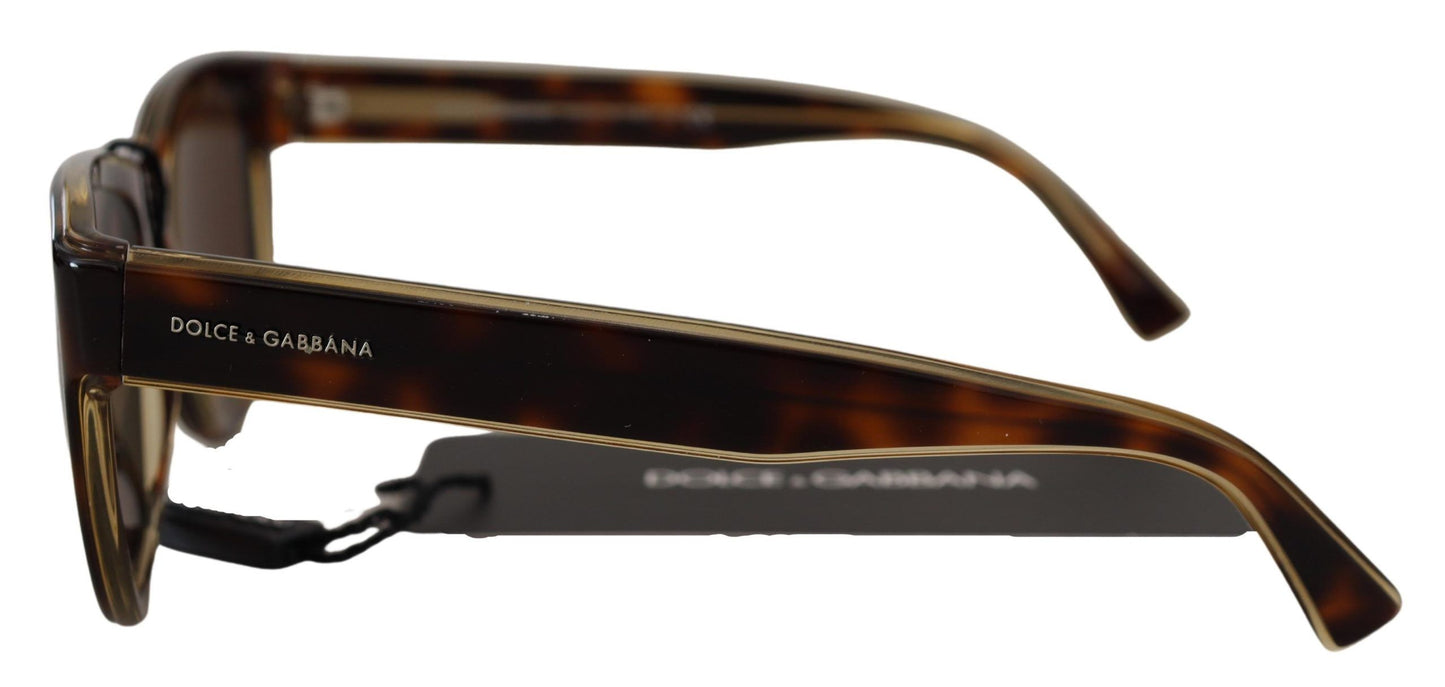 Dolce & Gabbana Schicke braune Unisex-Sonnenbrille aus Azetat