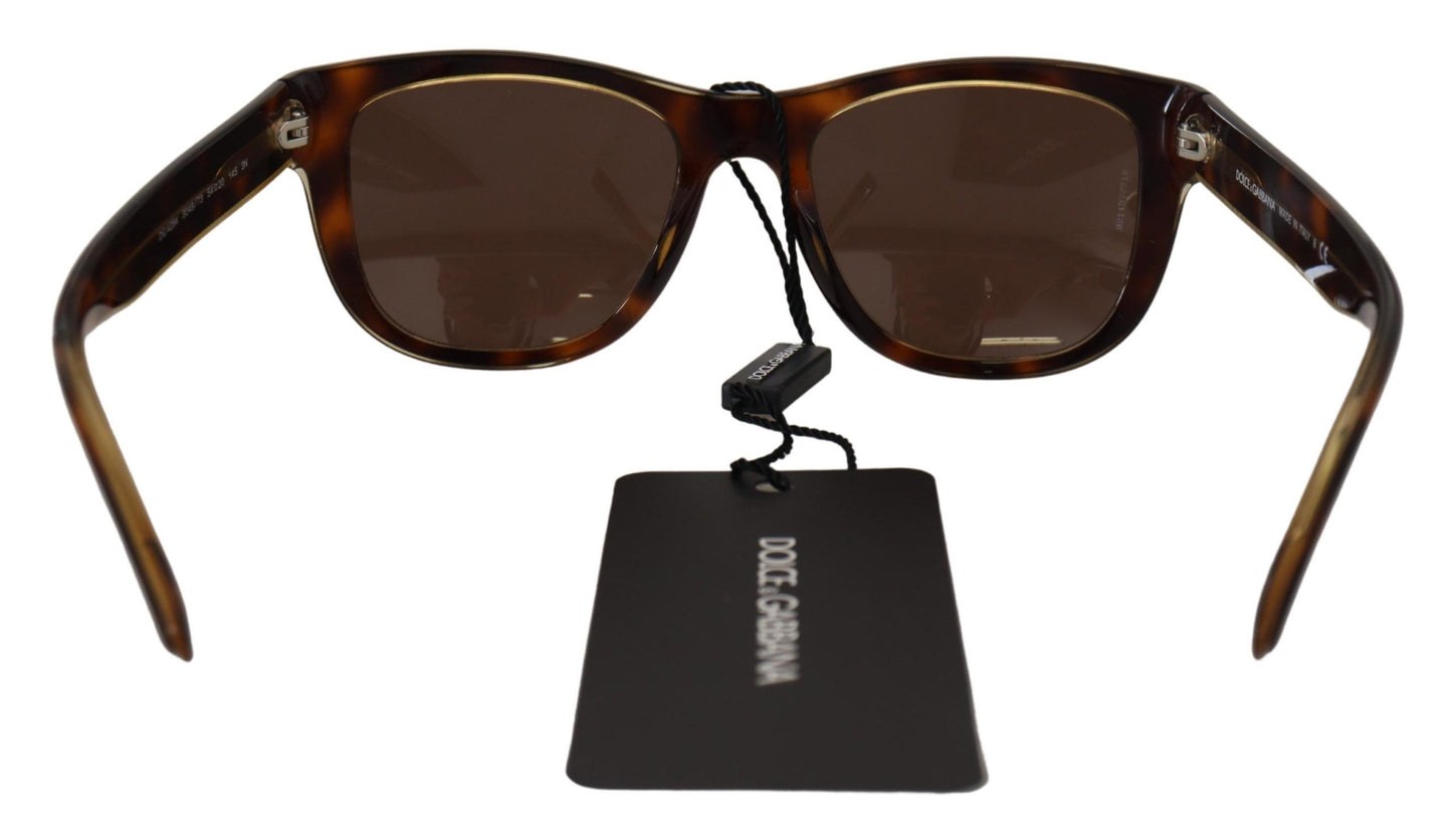 Dolce & Gabbana Schicke braune Unisex-Sonnenbrille aus Azetat