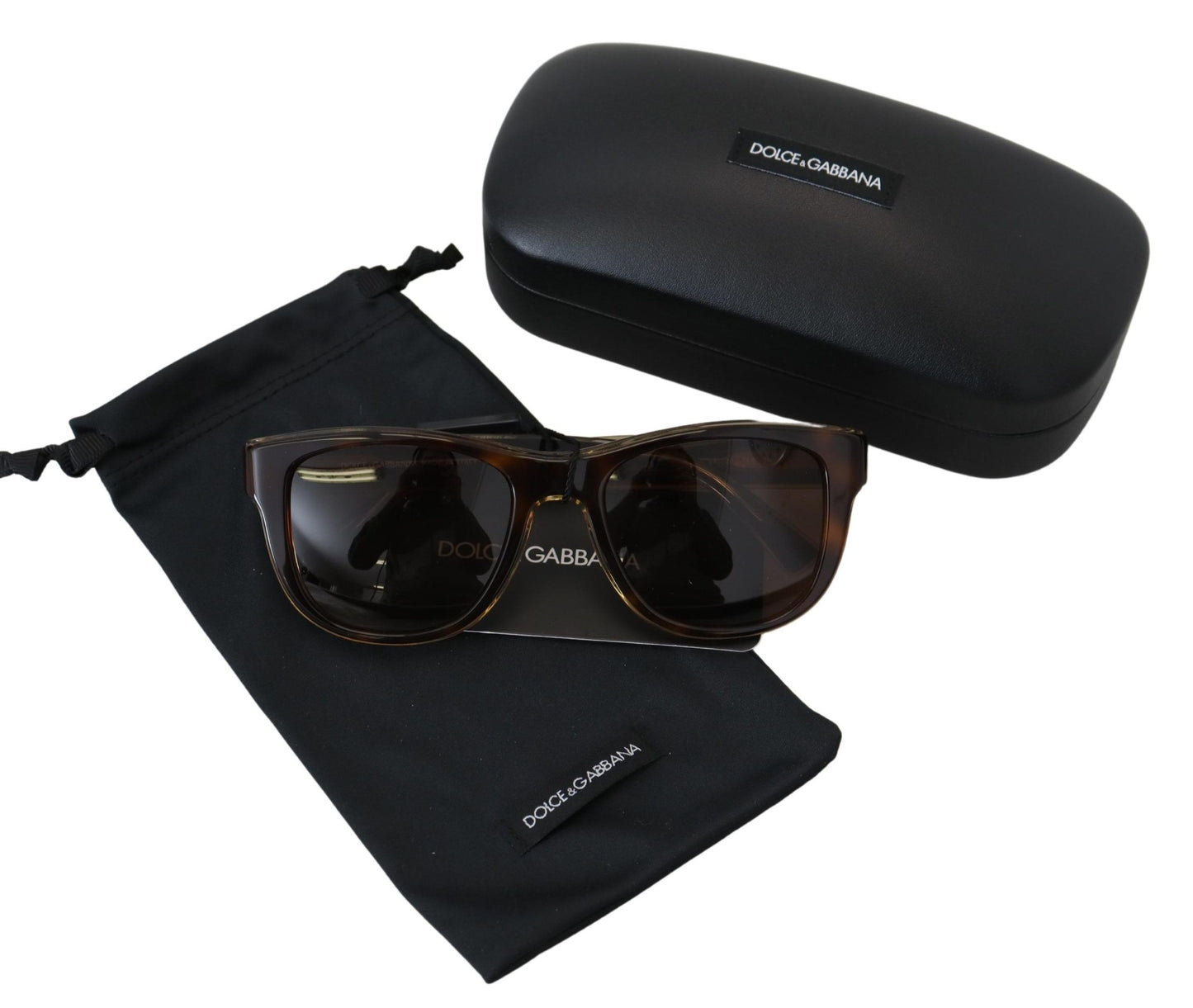 Dolce & Gabbana Schicke braune Unisex-Sonnenbrille aus Azetat