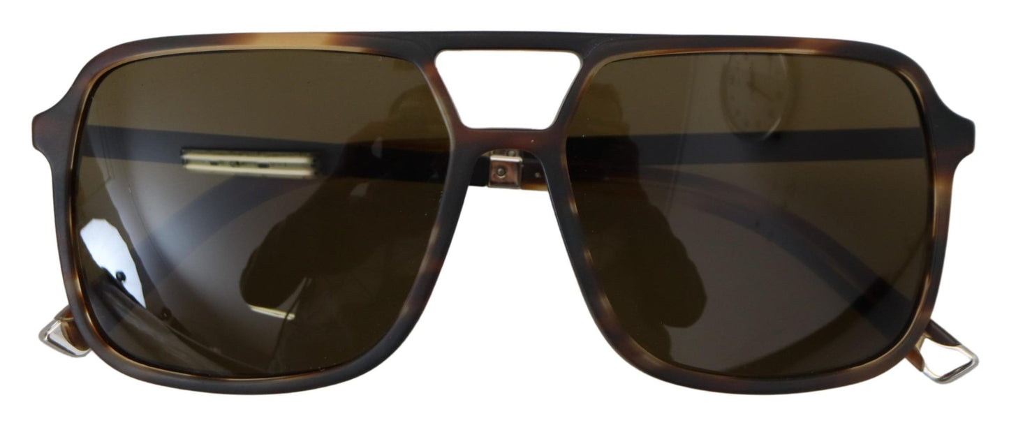 Dolce & Gabbana Schicke Sonnenbrille Basalto Kollektion Braun