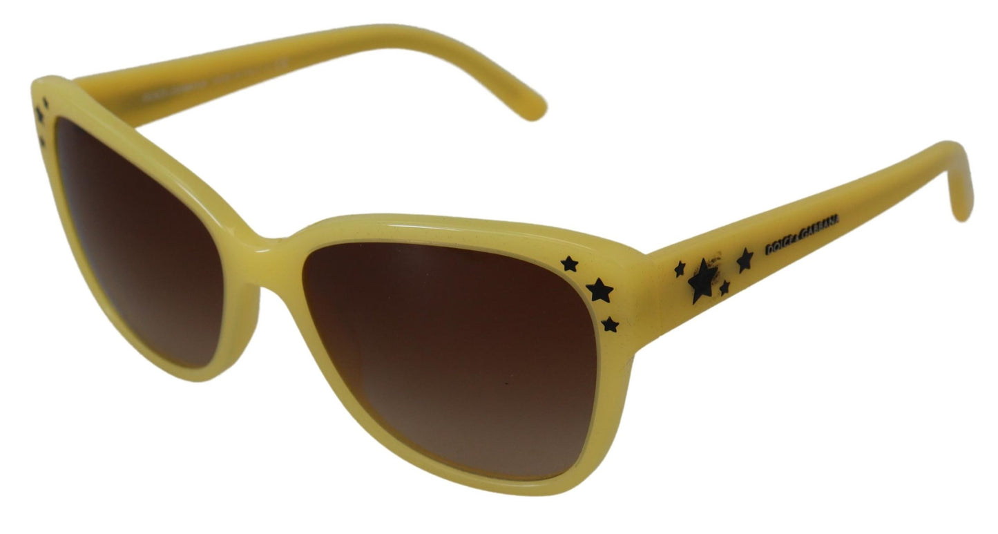 Dolce & Gabbana Schicke gelbe Sonnenbrille aus Acetat mit Farbverlauf