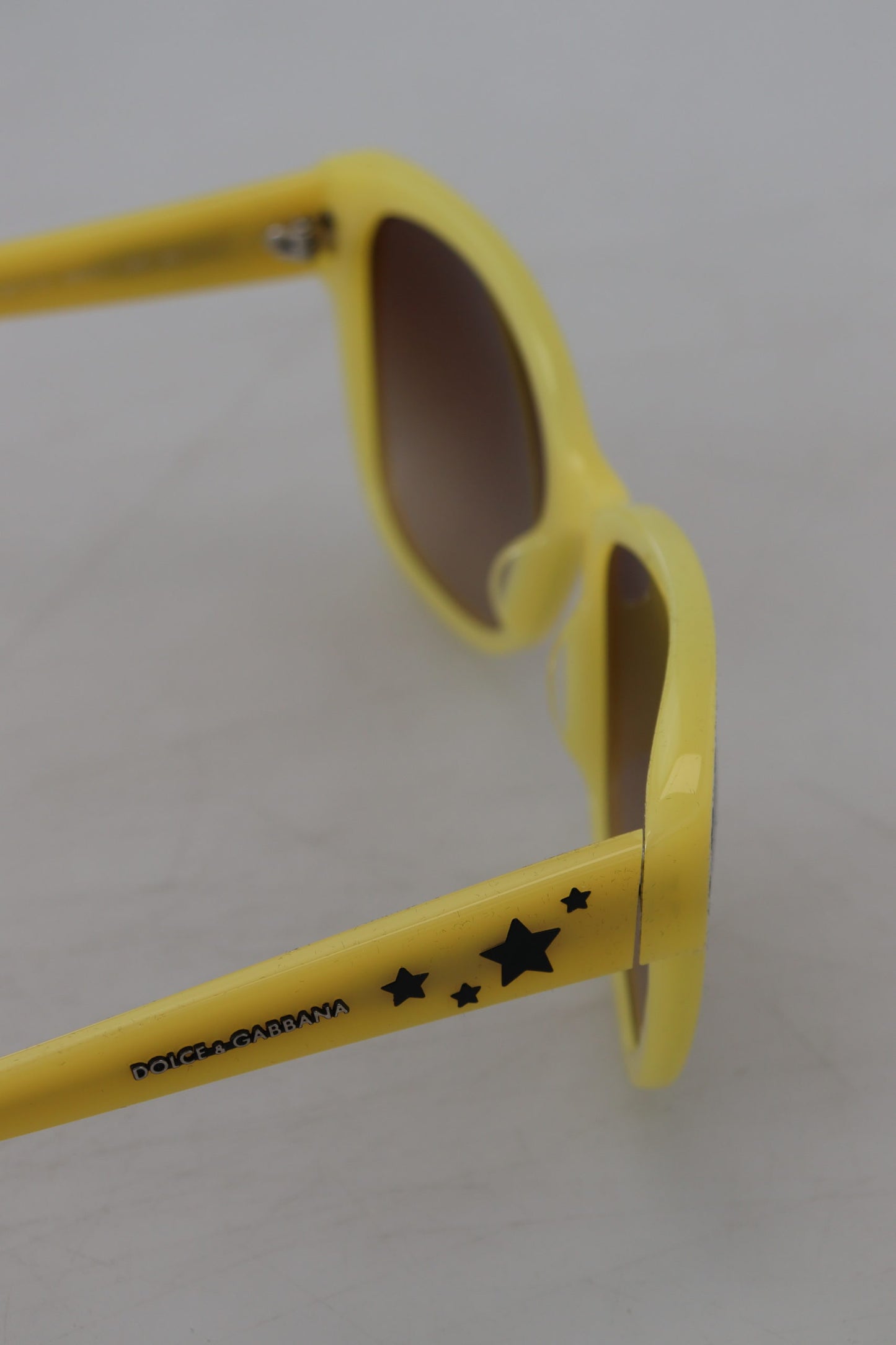 Dolce & Gabbana Schicke gelbe Sonnenbrille aus Acetat mit Farbverlauf