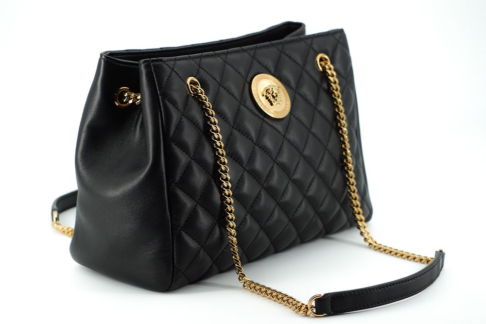 Versace Elegante gesteppte Nappaleder-Tasche