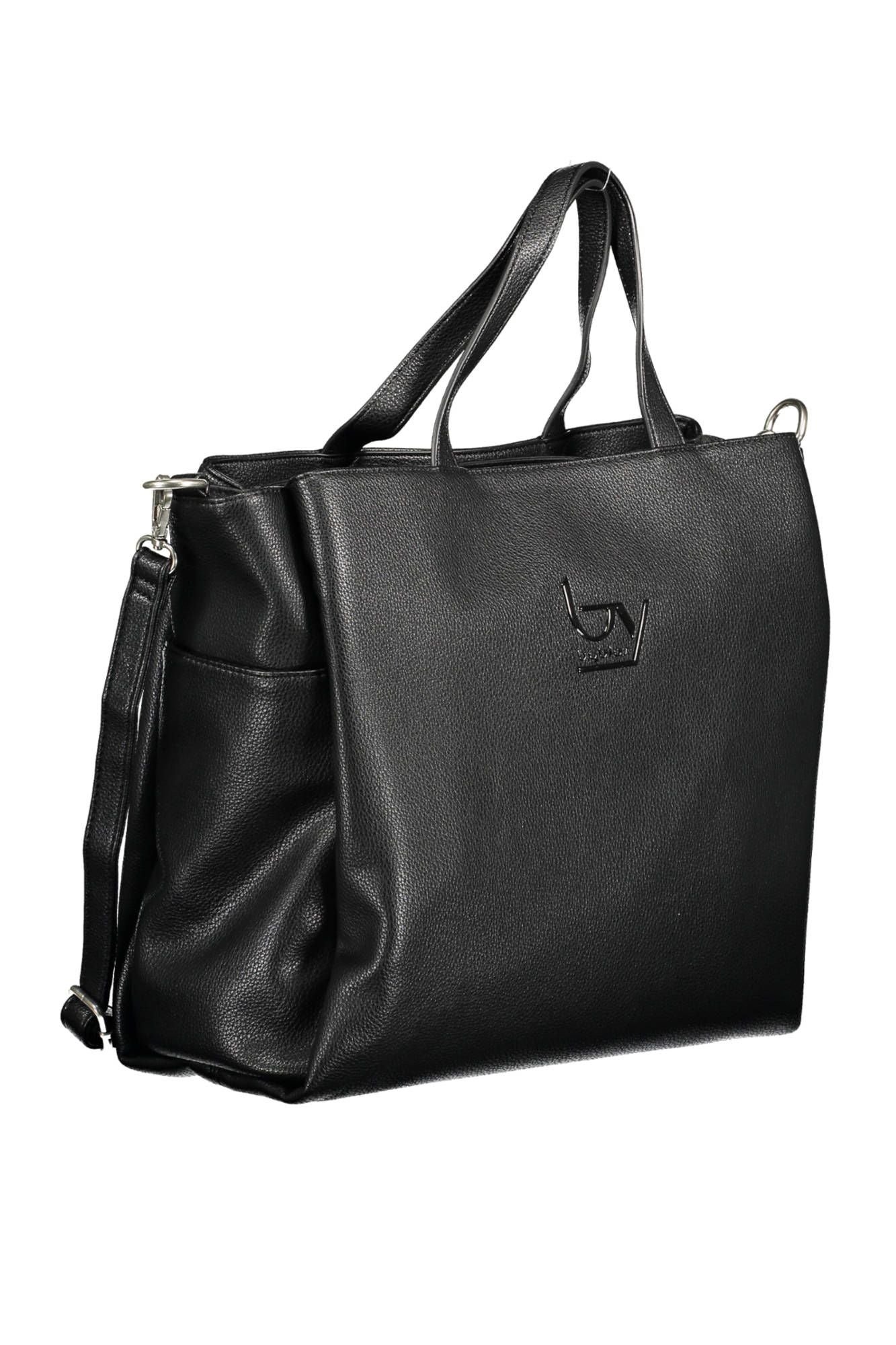 BYBLOS Schicke schwarze Multi-Pocket-Handtasche