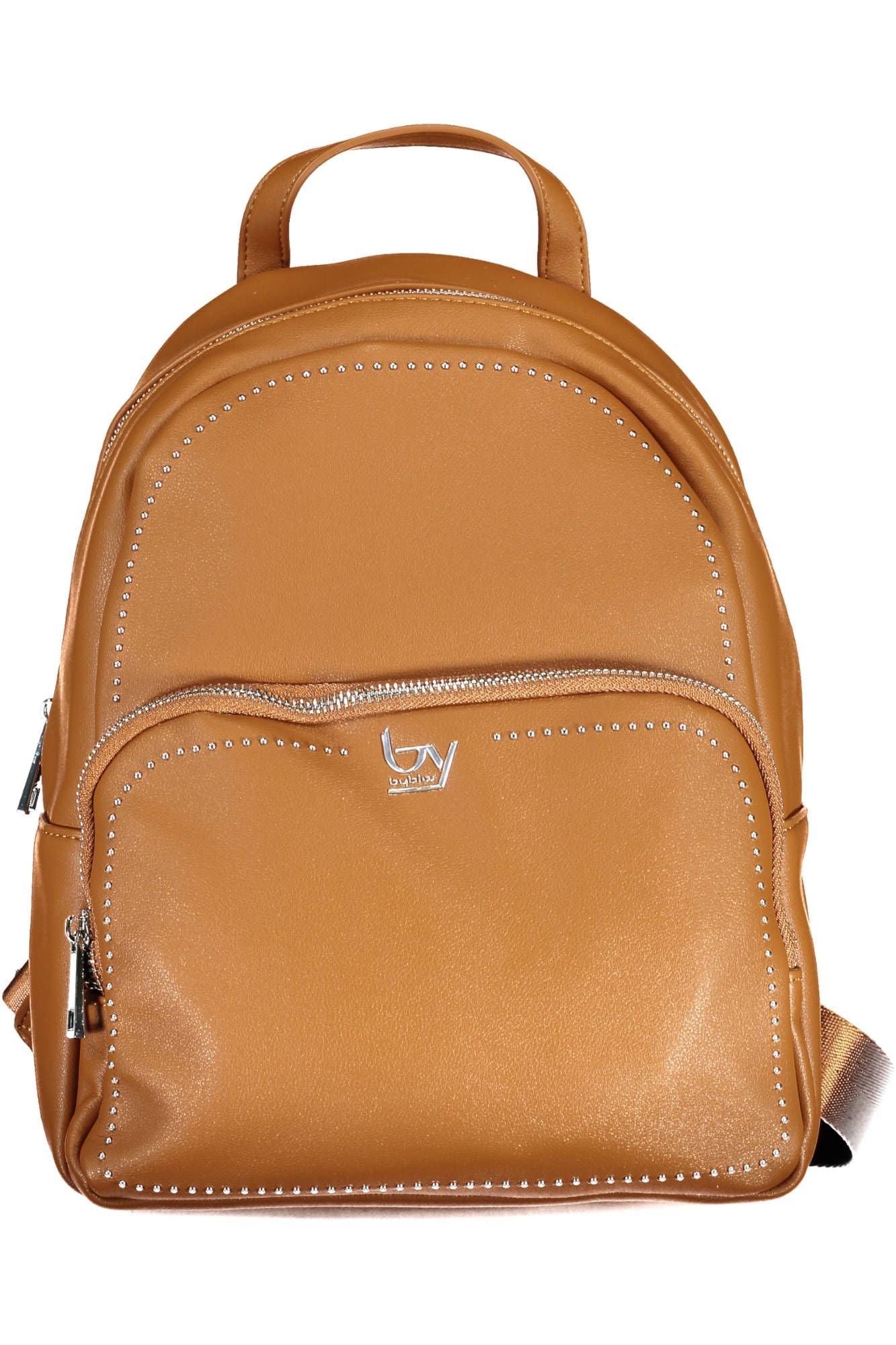 BYBLOS Eleganter brauner Rucksack mit kontrastierenden Details