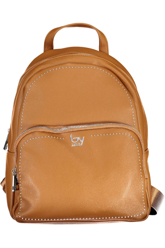 BYBLOS Eleganter brauner Rucksack mit kontrastierenden Details