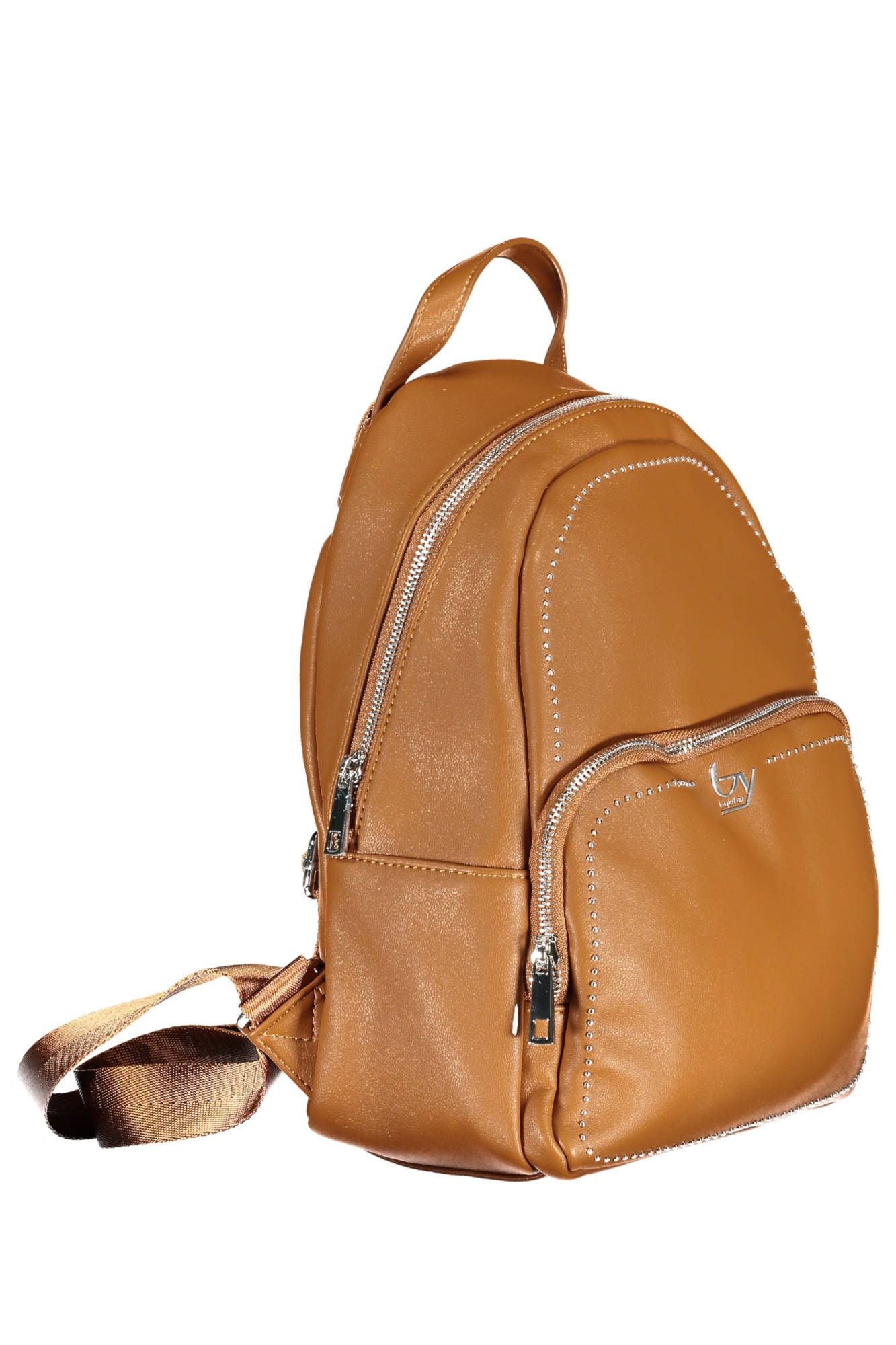 BYBLOS Eleganter brauner Rucksack mit kontrastierenden Details