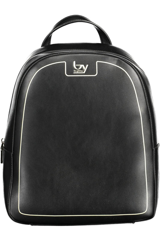 BYBLOS Eleganter schwarzer Rucksack mit kontrastierenden Details