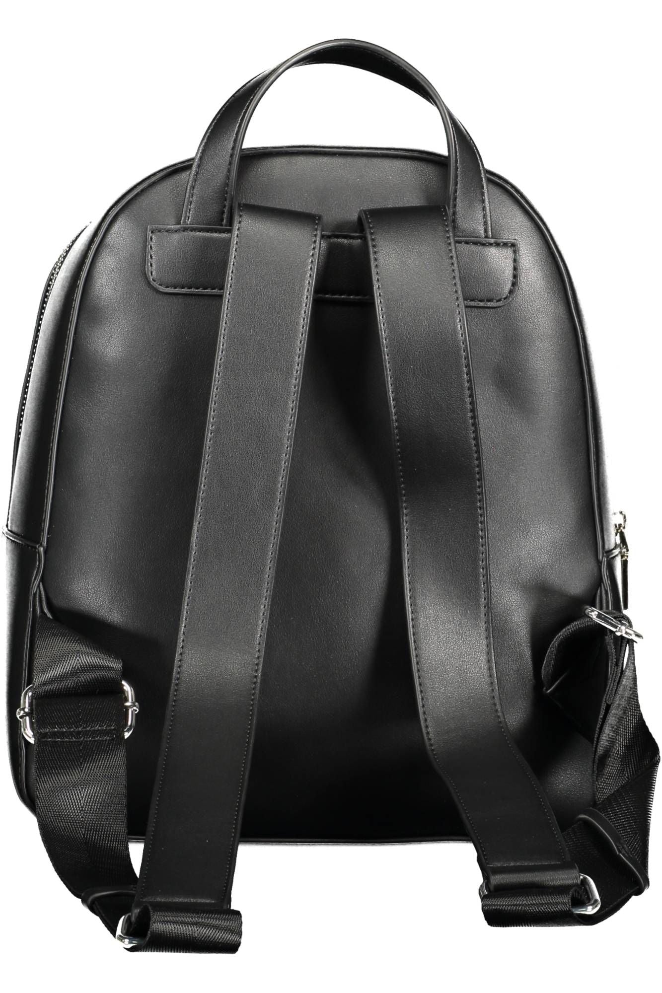 BYBLOS Eleganter schwarzer Rucksack mit kontrastierenden Details