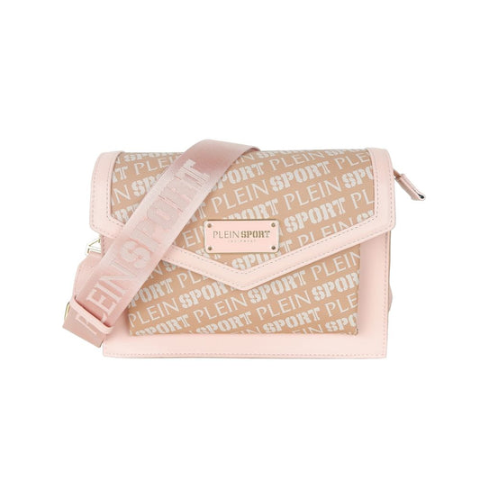 Plein Sport Pastellrosa Crossbody Elegance mit schickem Schlüsselanhänger