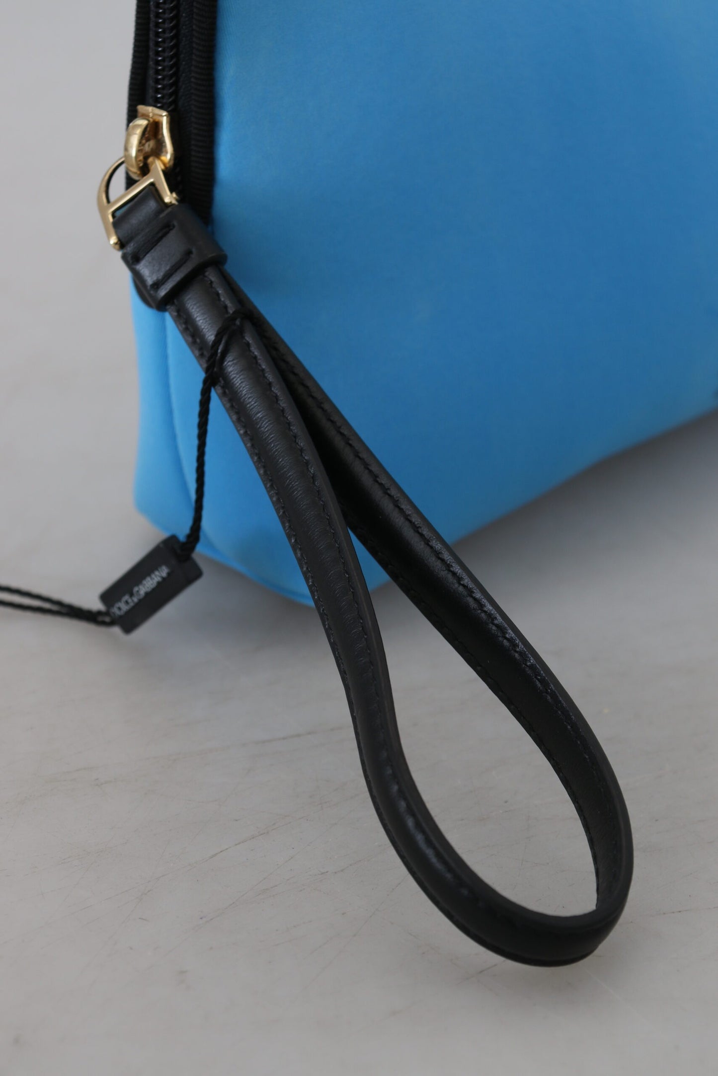 Dolce & Gabbana Elegante blaue Polyamid-Beuteltasche